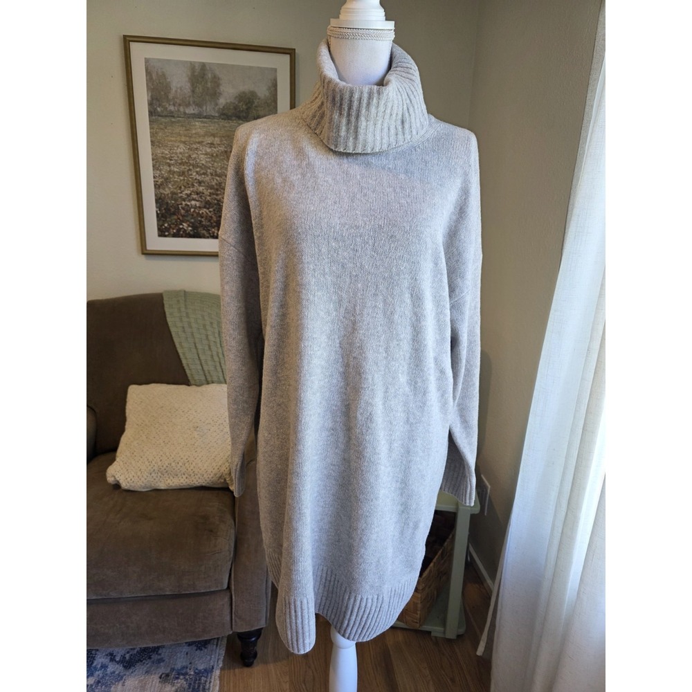 Gap CashSoft Relaxed Turtleneck Sweater Mini Dress Size Medium NWT